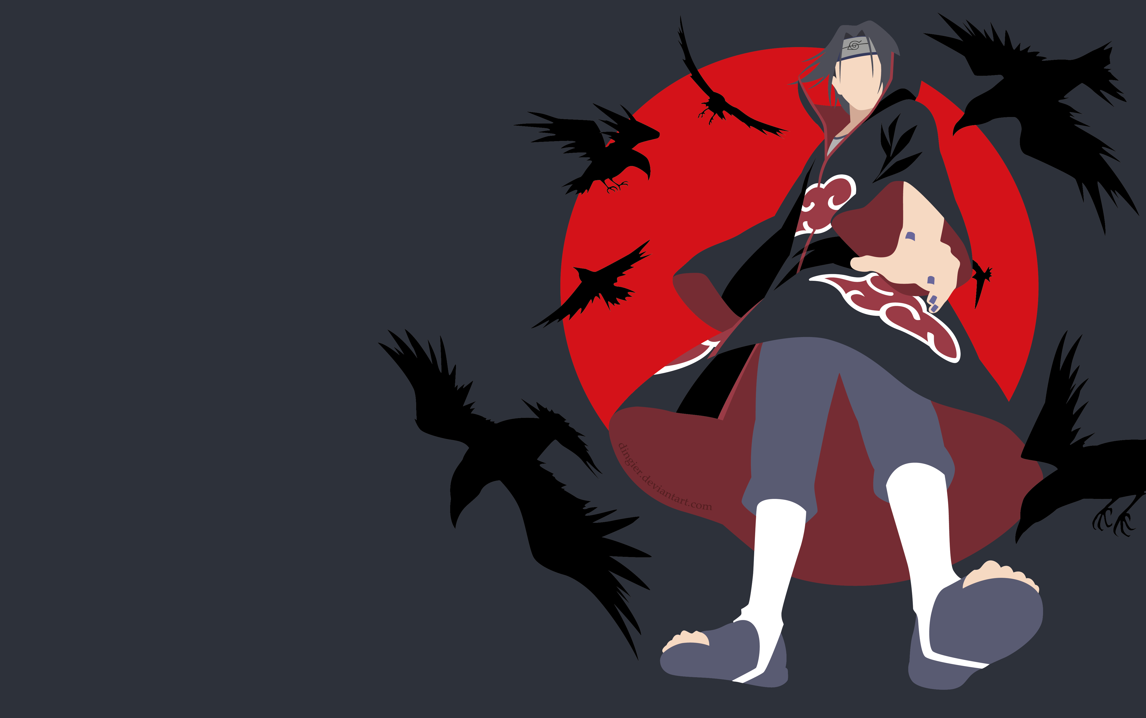 Itachi Minimalist Wallpapers