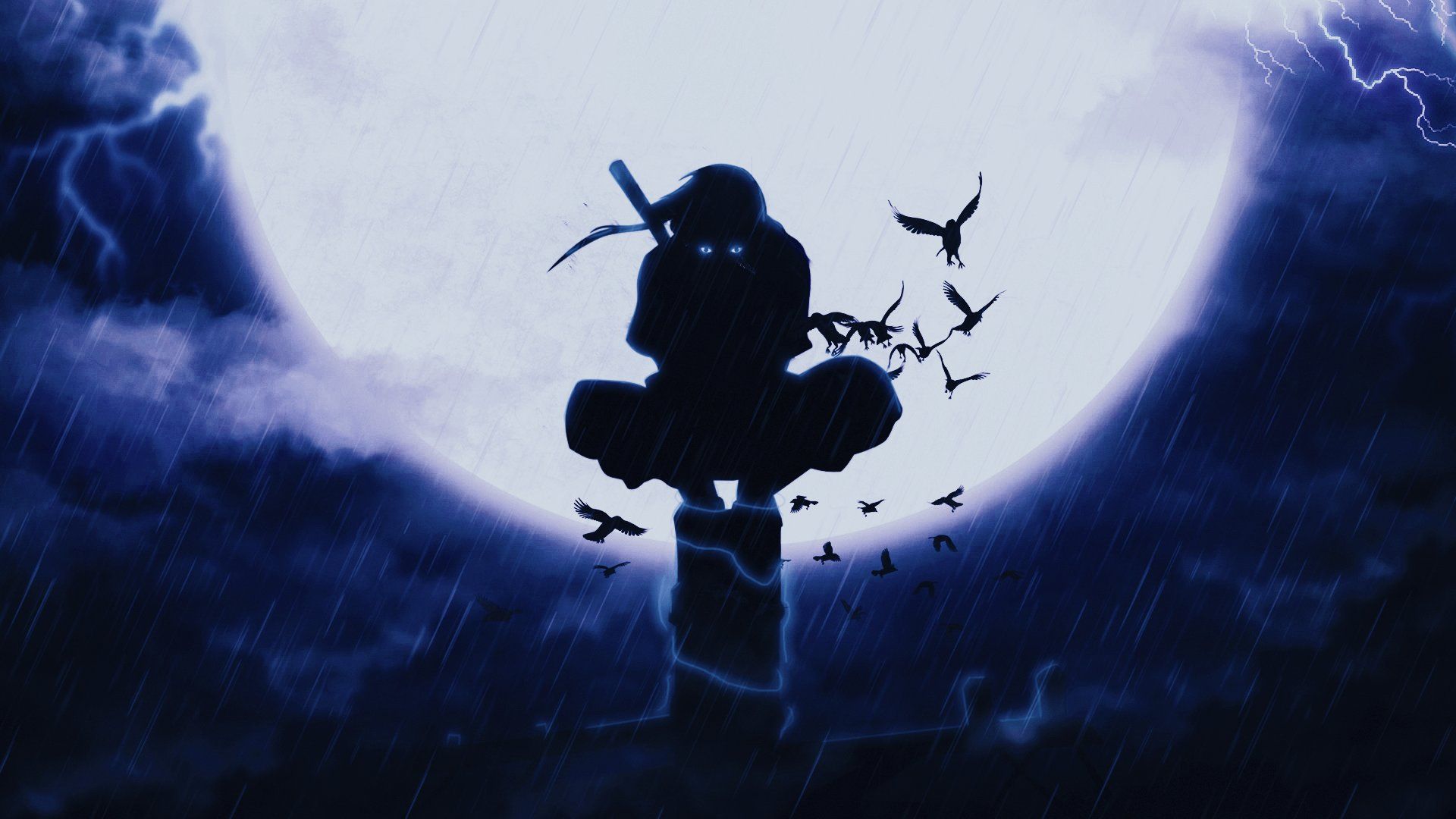 Itachi Uchiha On Pole Wallpapers