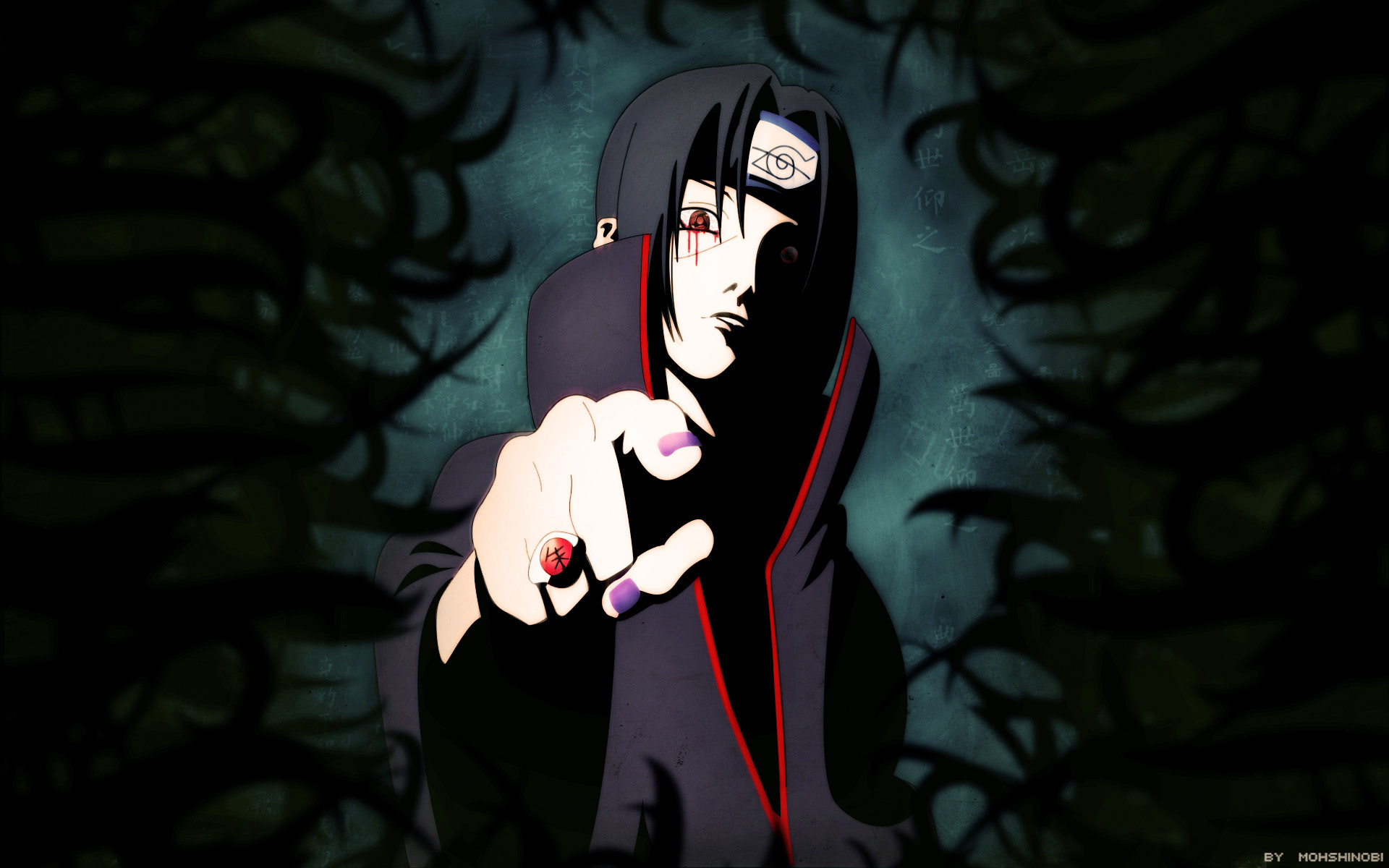 Itachi Uchiha On Pole Wallpapers