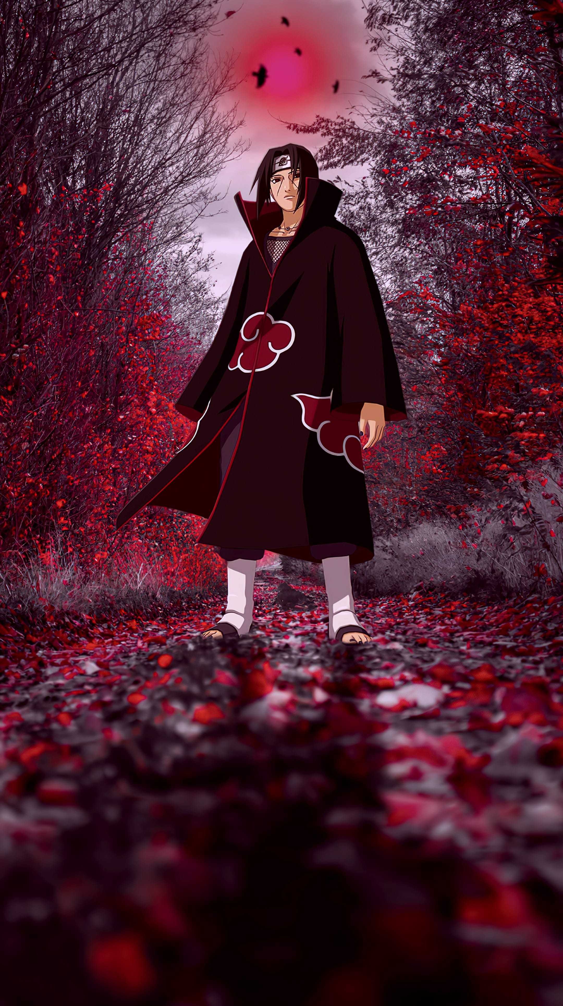 Itachi Uchiha On Pole Wallpapers