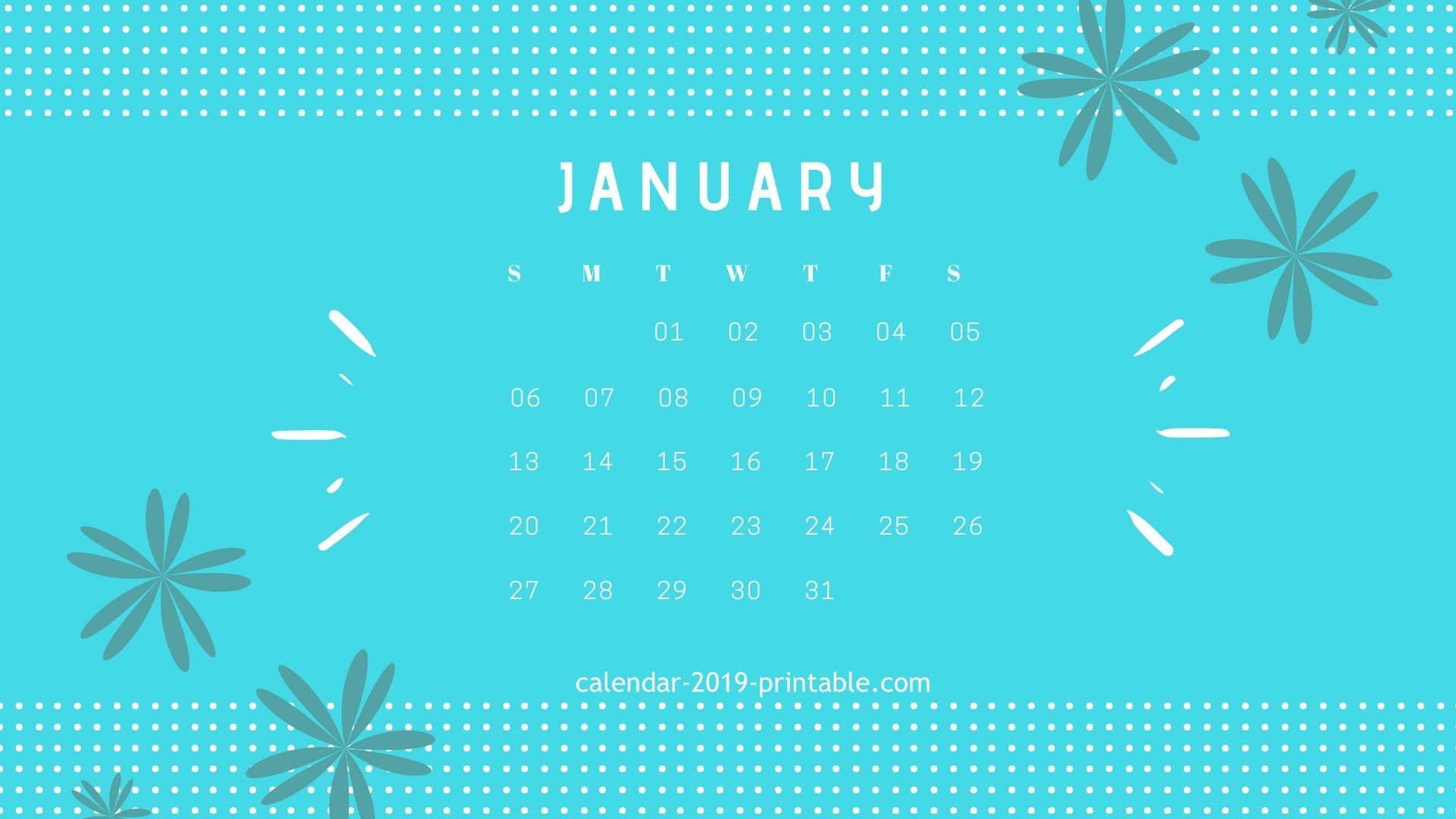 January 2019 Calendar Wallpapers