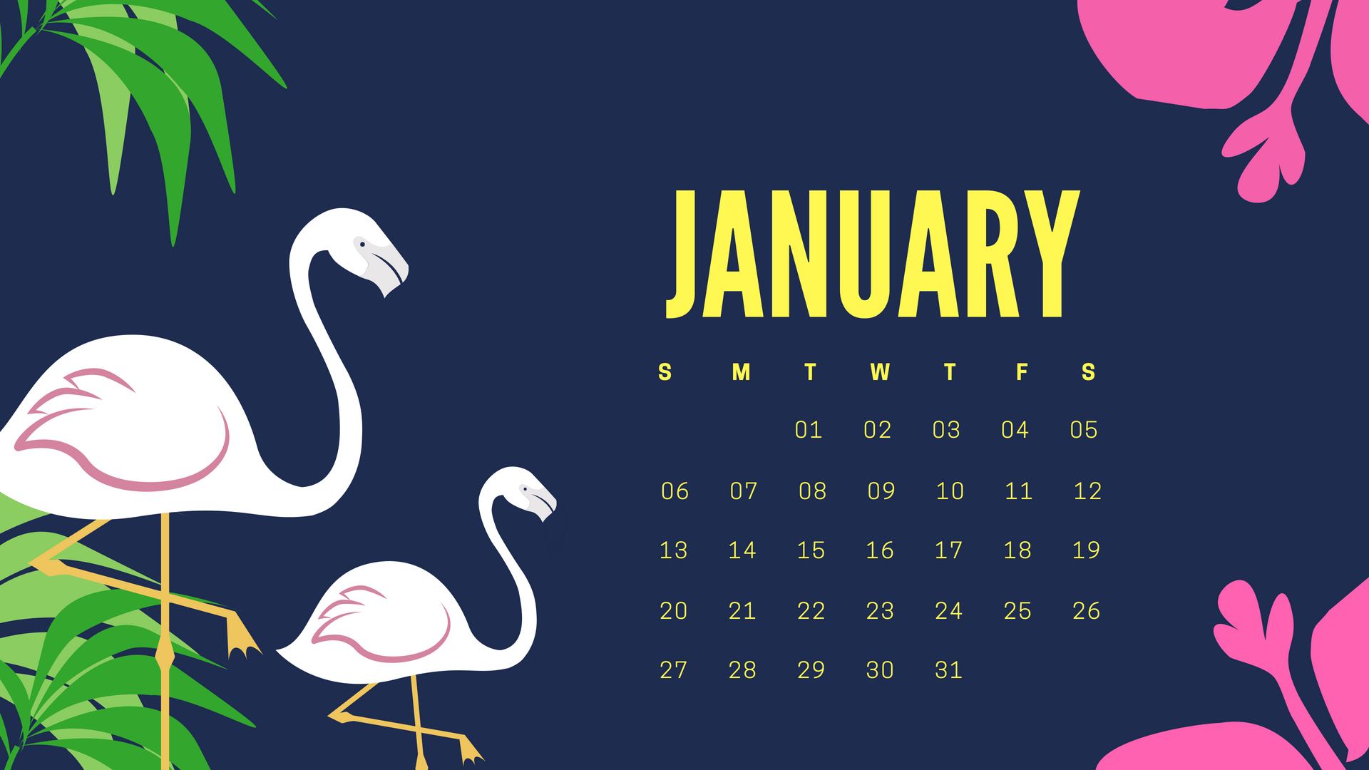 January 2019 Calendar Wallpapers