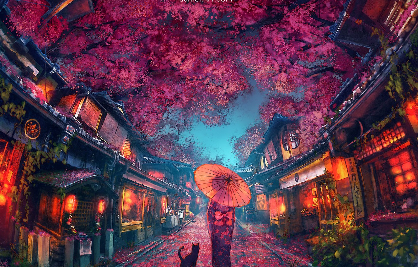 Japan At Night Wallpapers