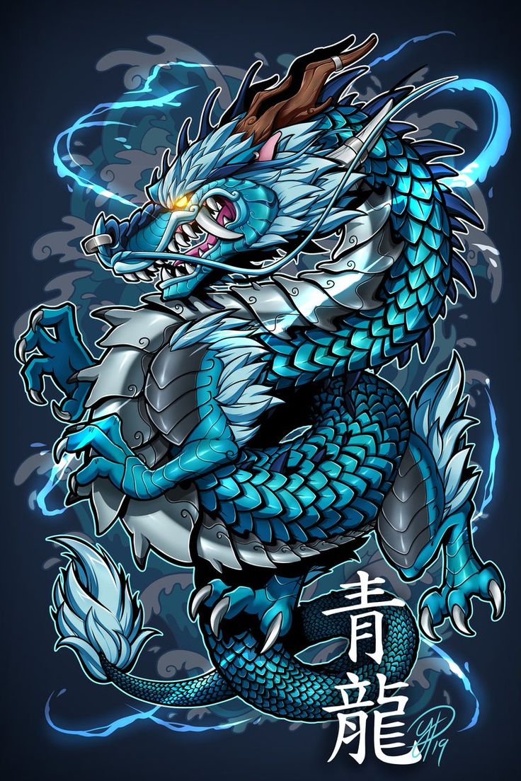 Japanese Blue Dragon Wallpapers
