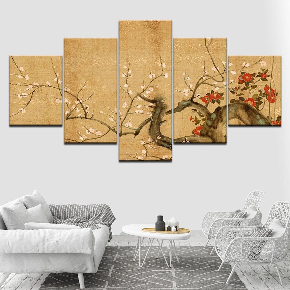 Japanese Cherry Blossom Painting Wallpapers