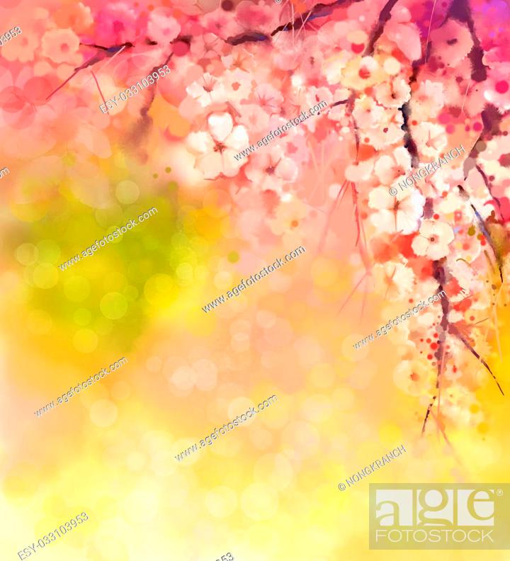 Japanese Cherry Blossom Painting Wallpapers