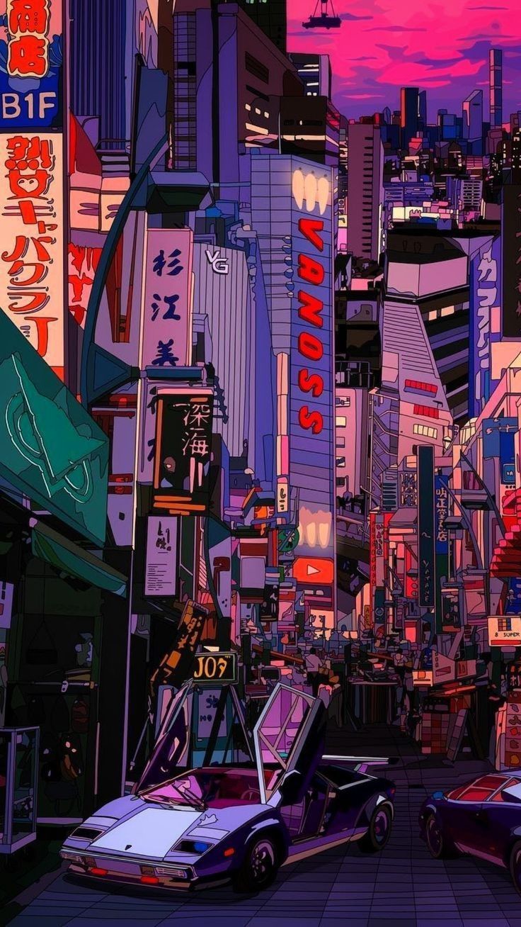 Japanese City Aesthetic Wallpapers