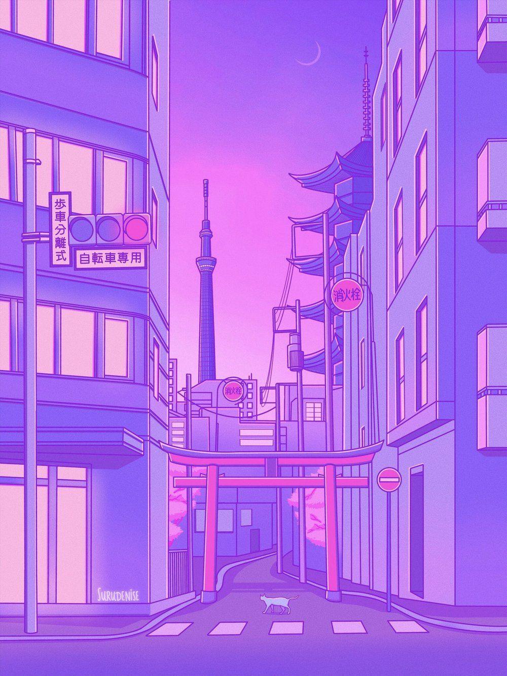 Japanese City Aesthetic Wallpapers