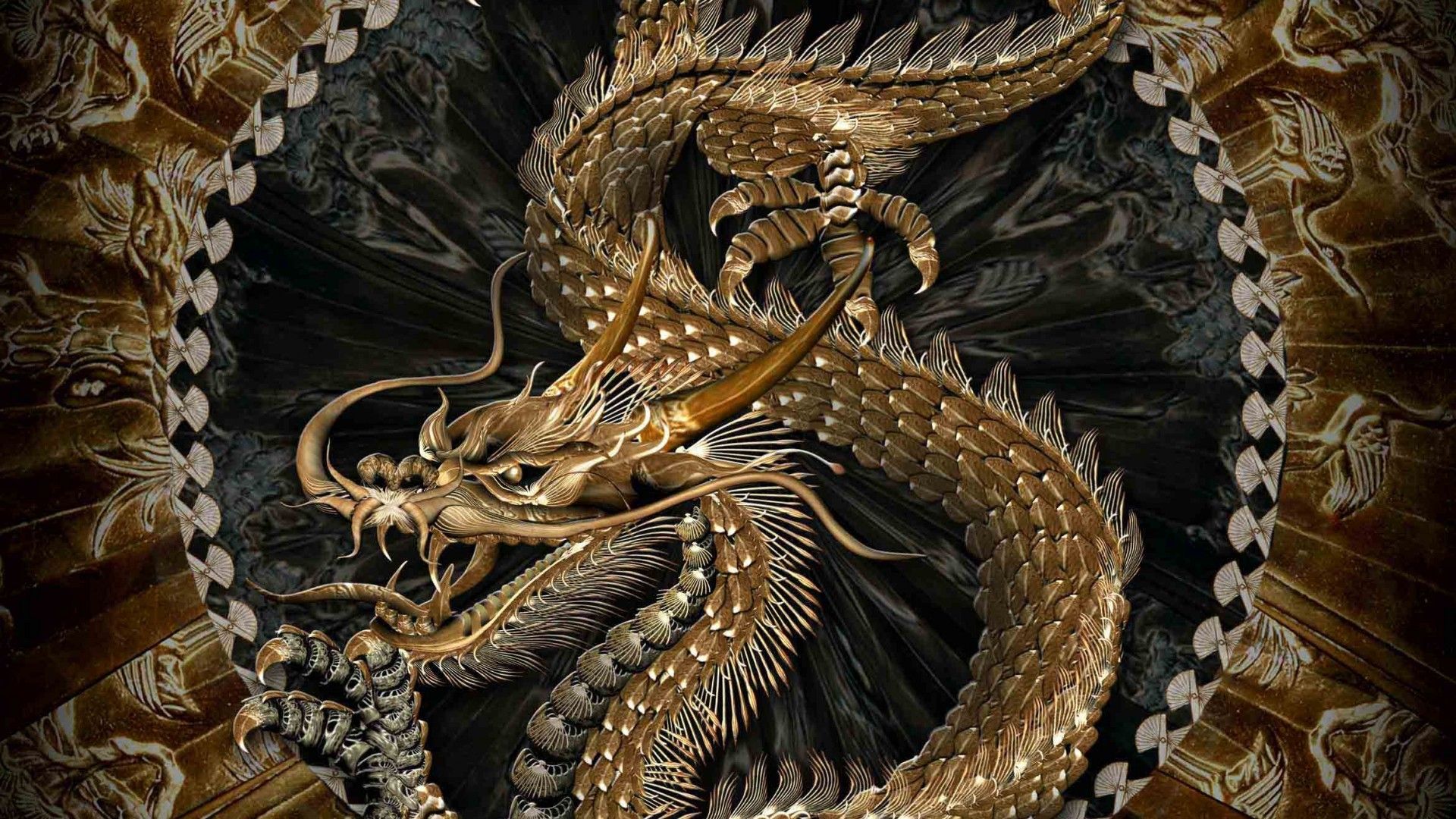 Japanese Dragon Painting Wallpapers