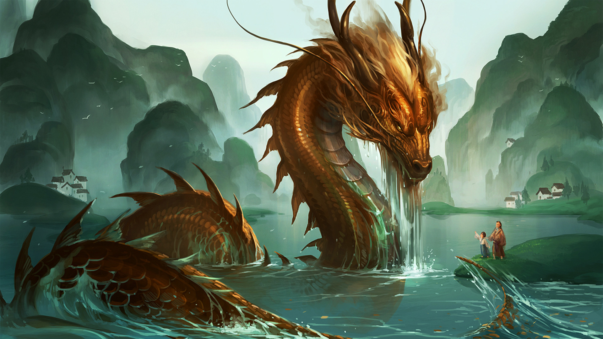 Japanese Dragon Painting Wallpapers