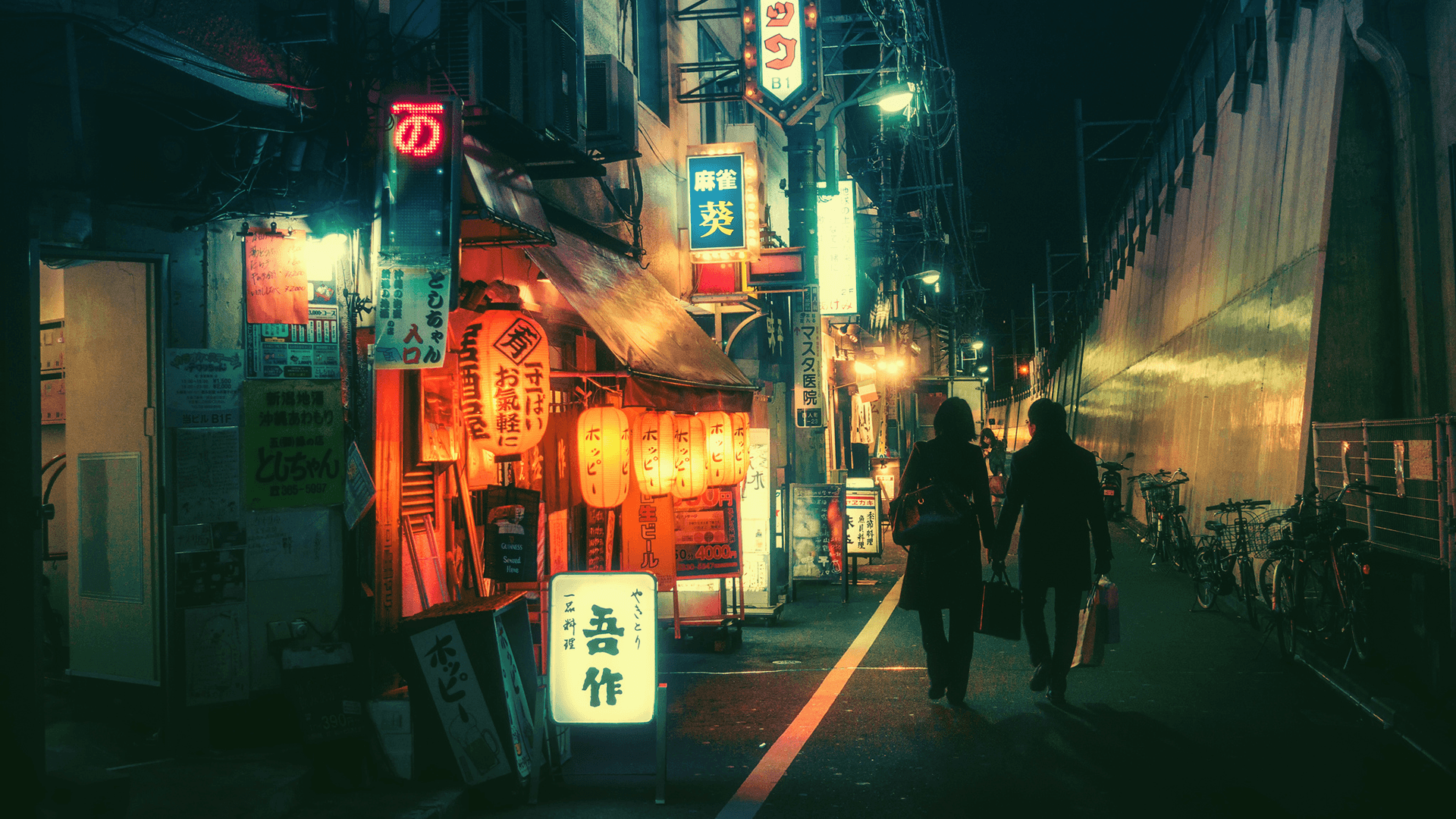 Japanese Street Night Wallpapers