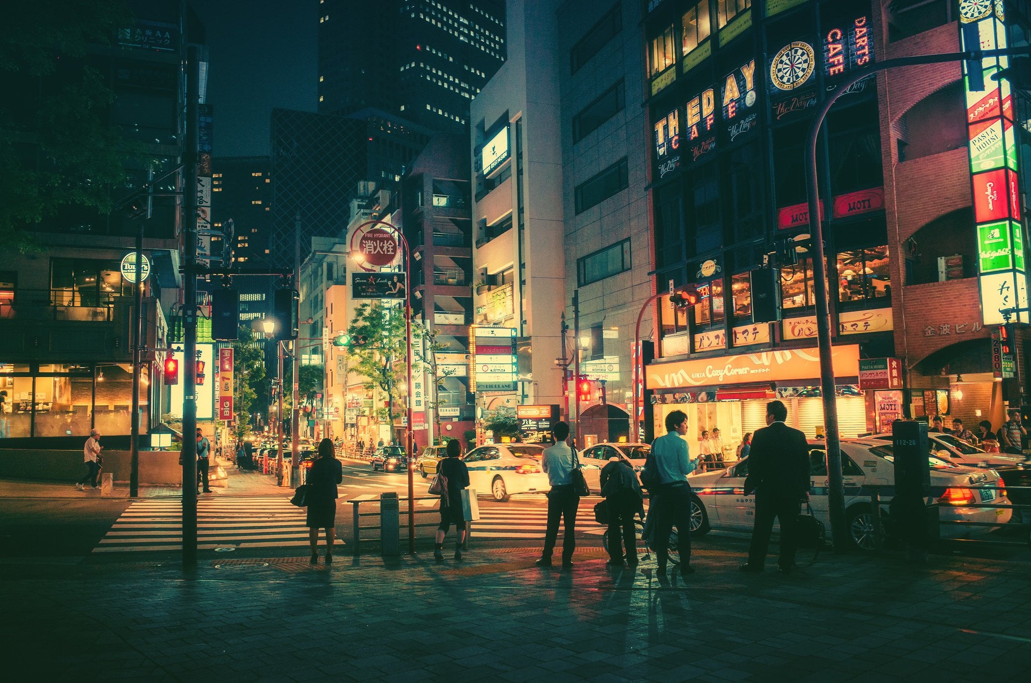 Japanese Street Night Wallpapers