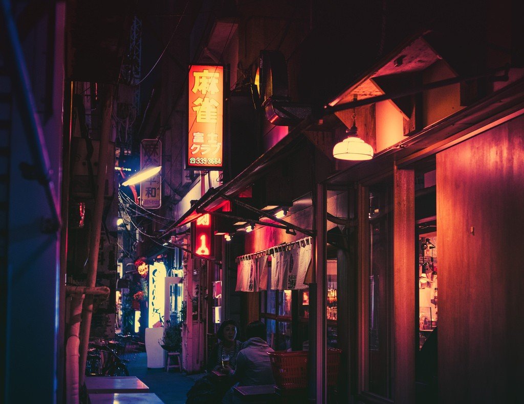 Japanese Street Night Wallpapers