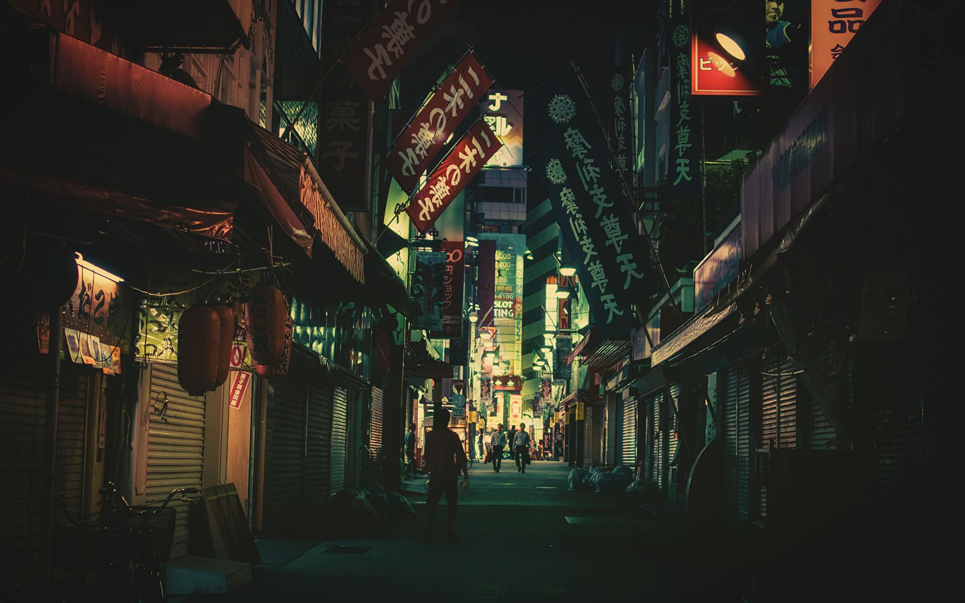 Japanese Street Night Wallpapers