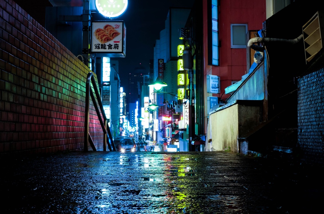 Japanese Street Night Wallpapers