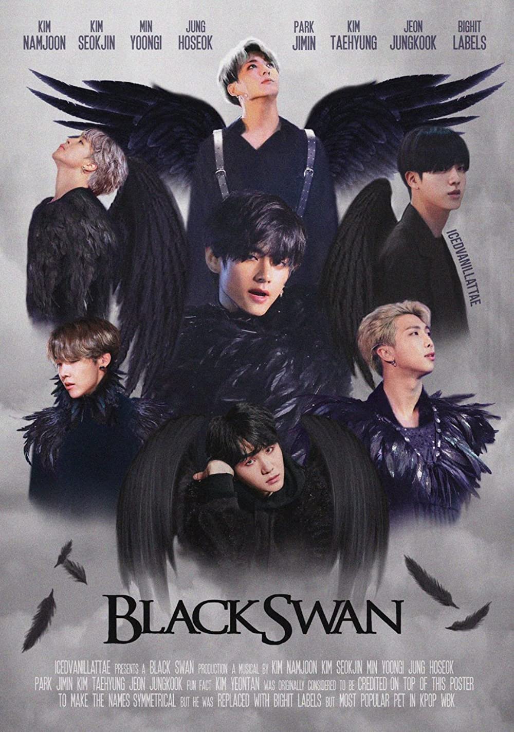 Jimin Black Swan Wallpapers