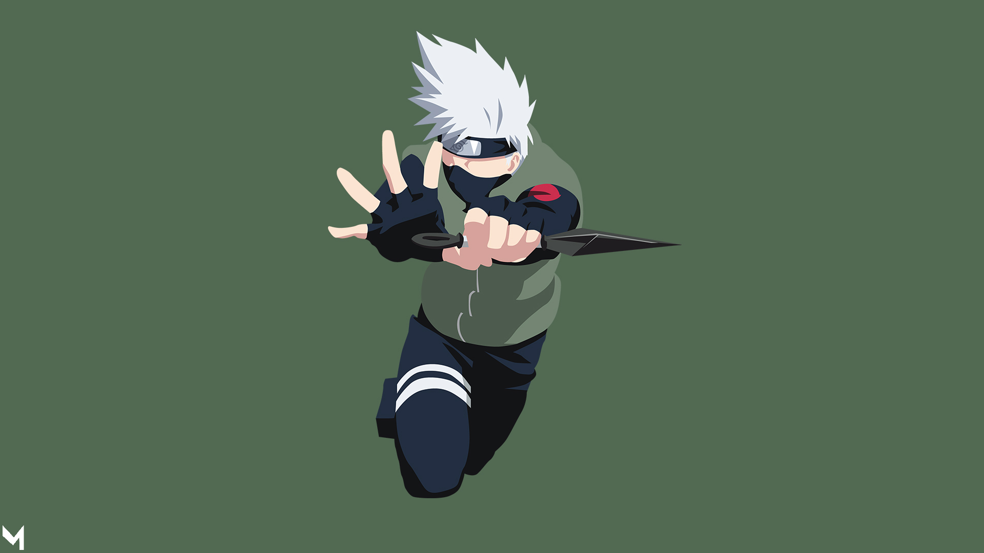 Kakashi Minimalist Wallpapers