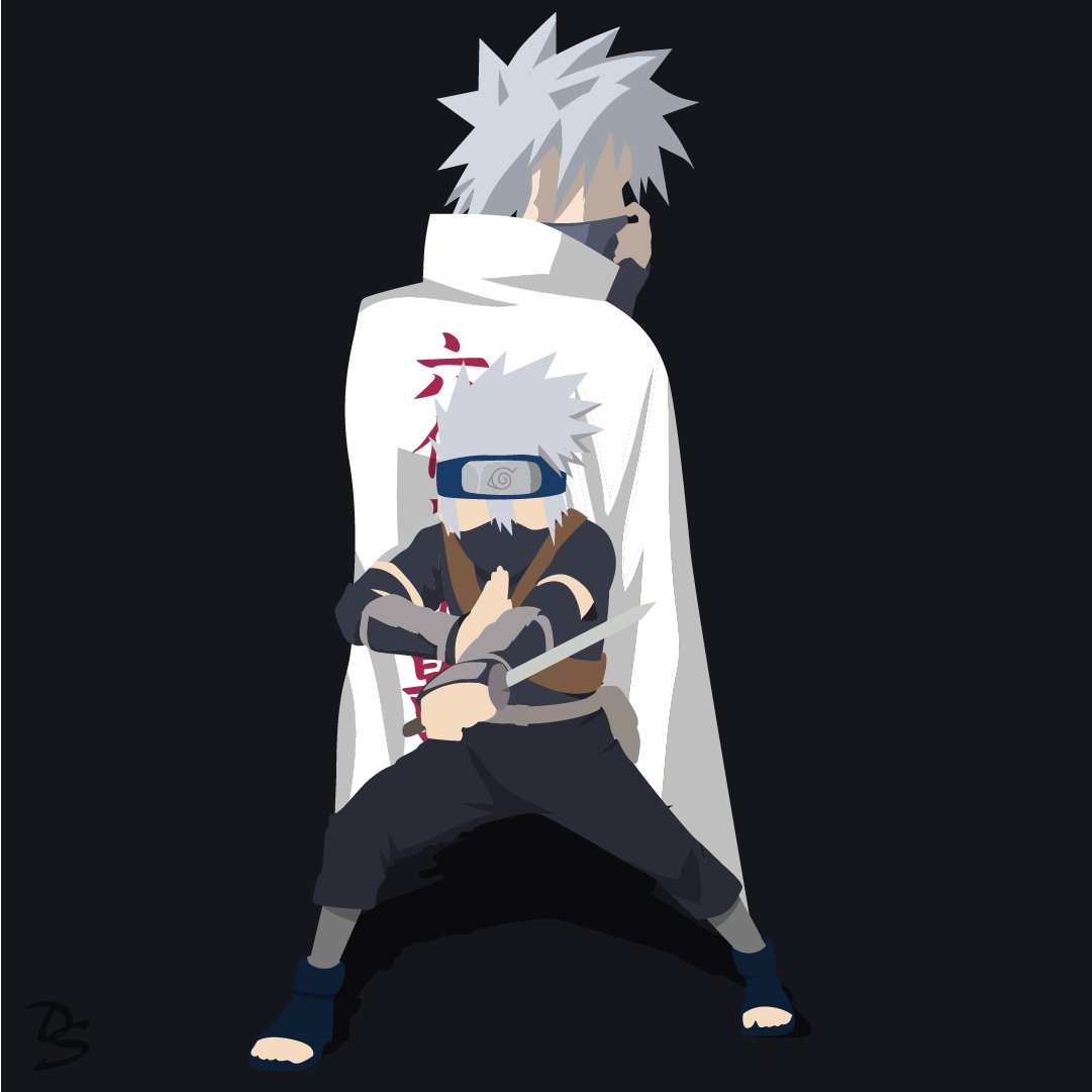 Kakashi Minimalist Wallpapers