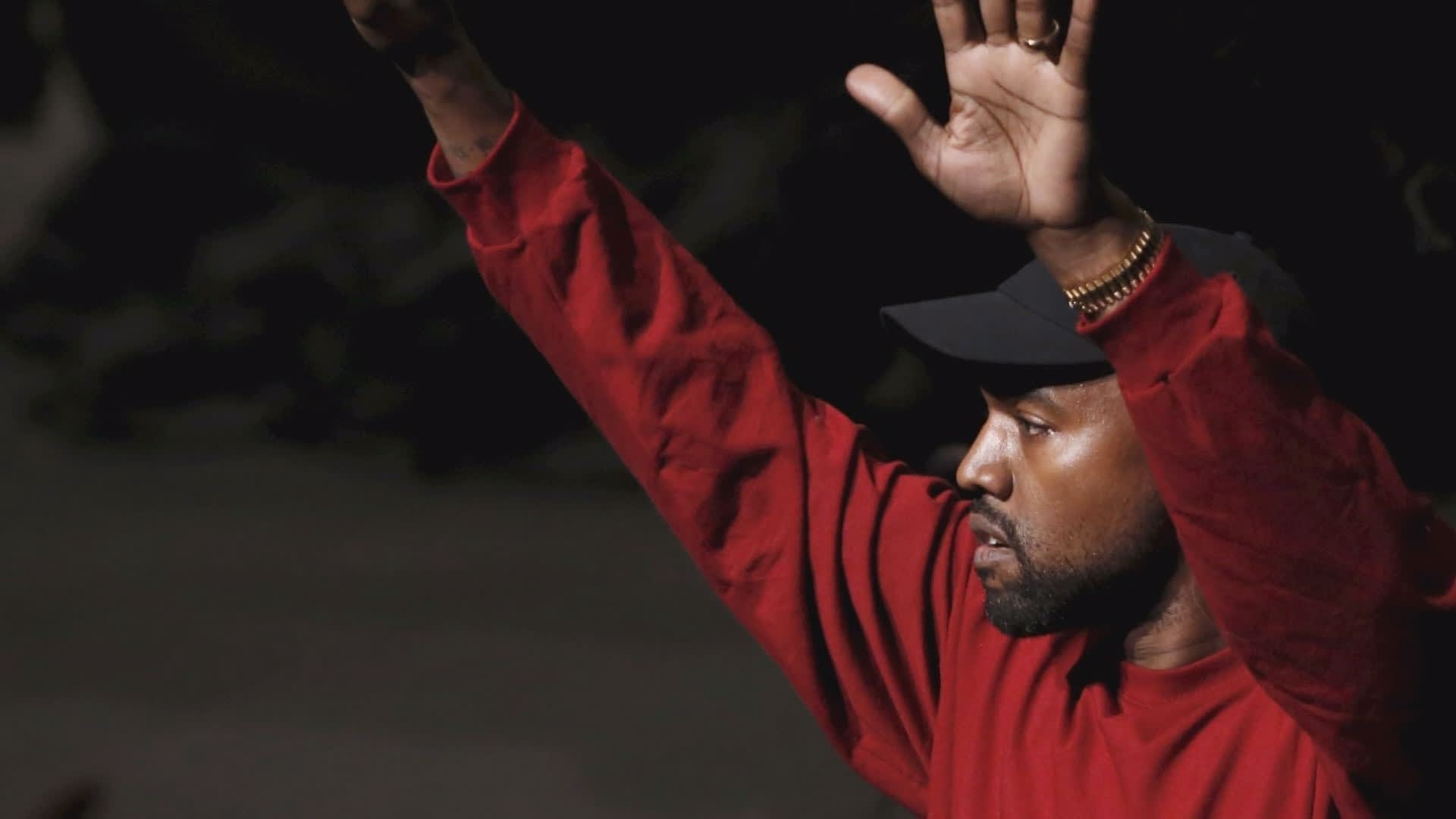 Kanye West With His Hands Up Wallpapers