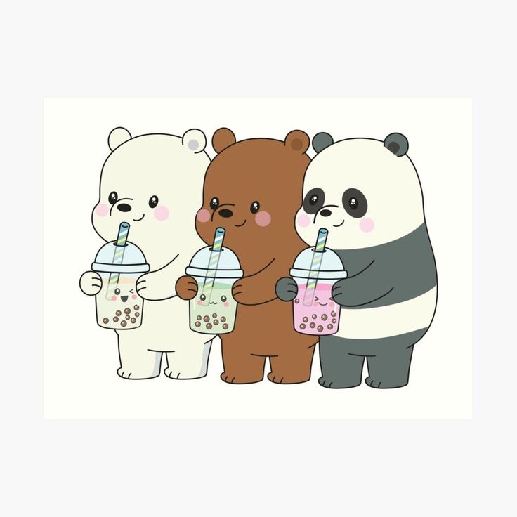 Kawaii Bear Drawing Wallpapers