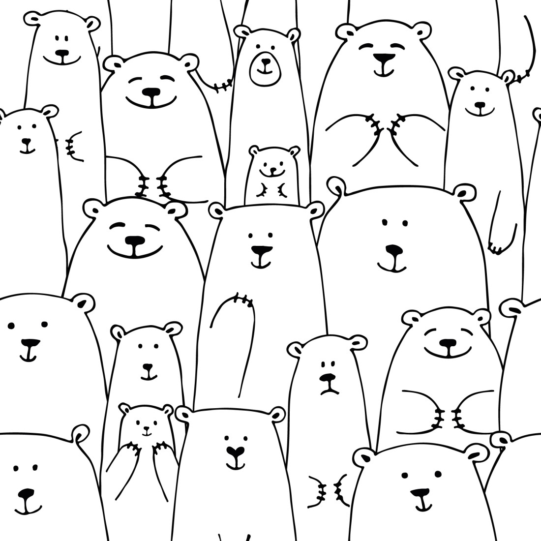 Kawaii Bear Drawing Wallpapers