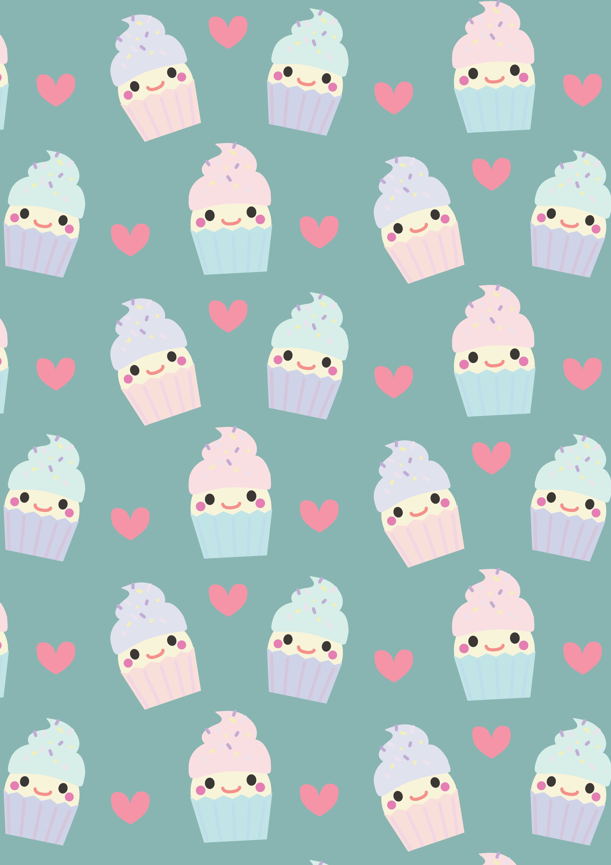Kawaii Cupcake Wallpapers