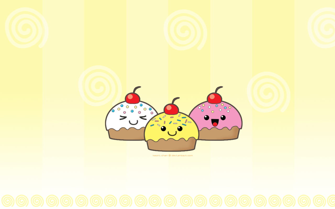 Kawaii Cupcake Wallpapers