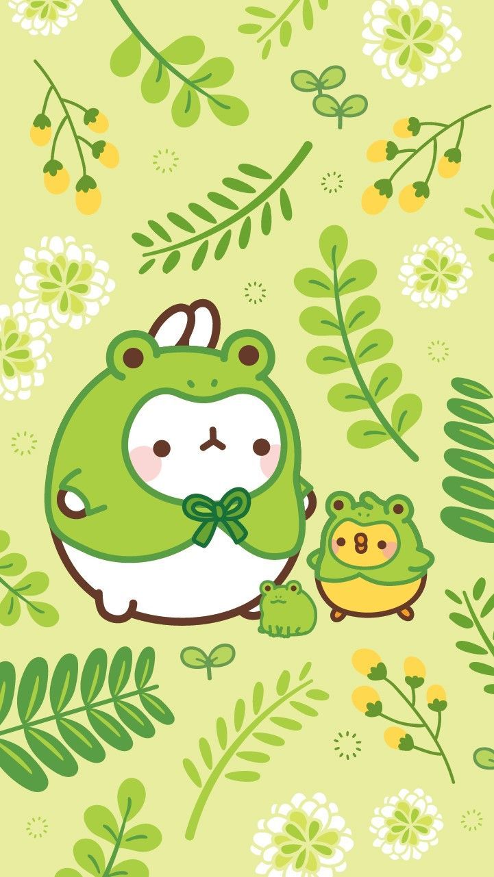 Kawaii Cute Frog Drawing Wallpapers