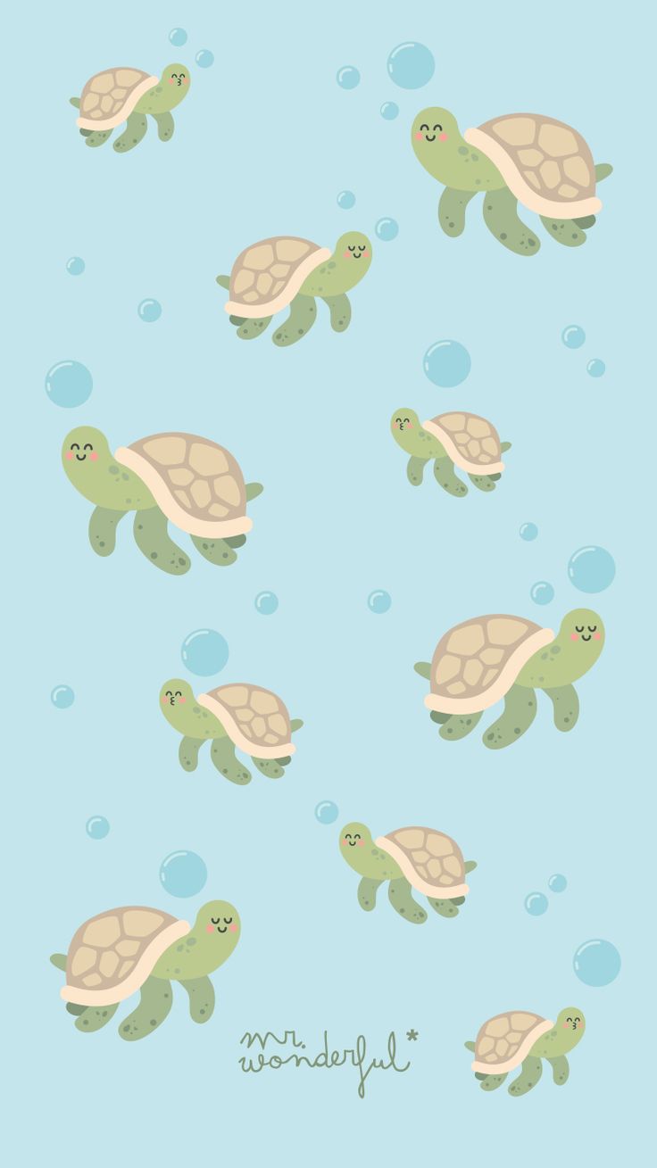 Kawaii Cute Turtle Wallpapers