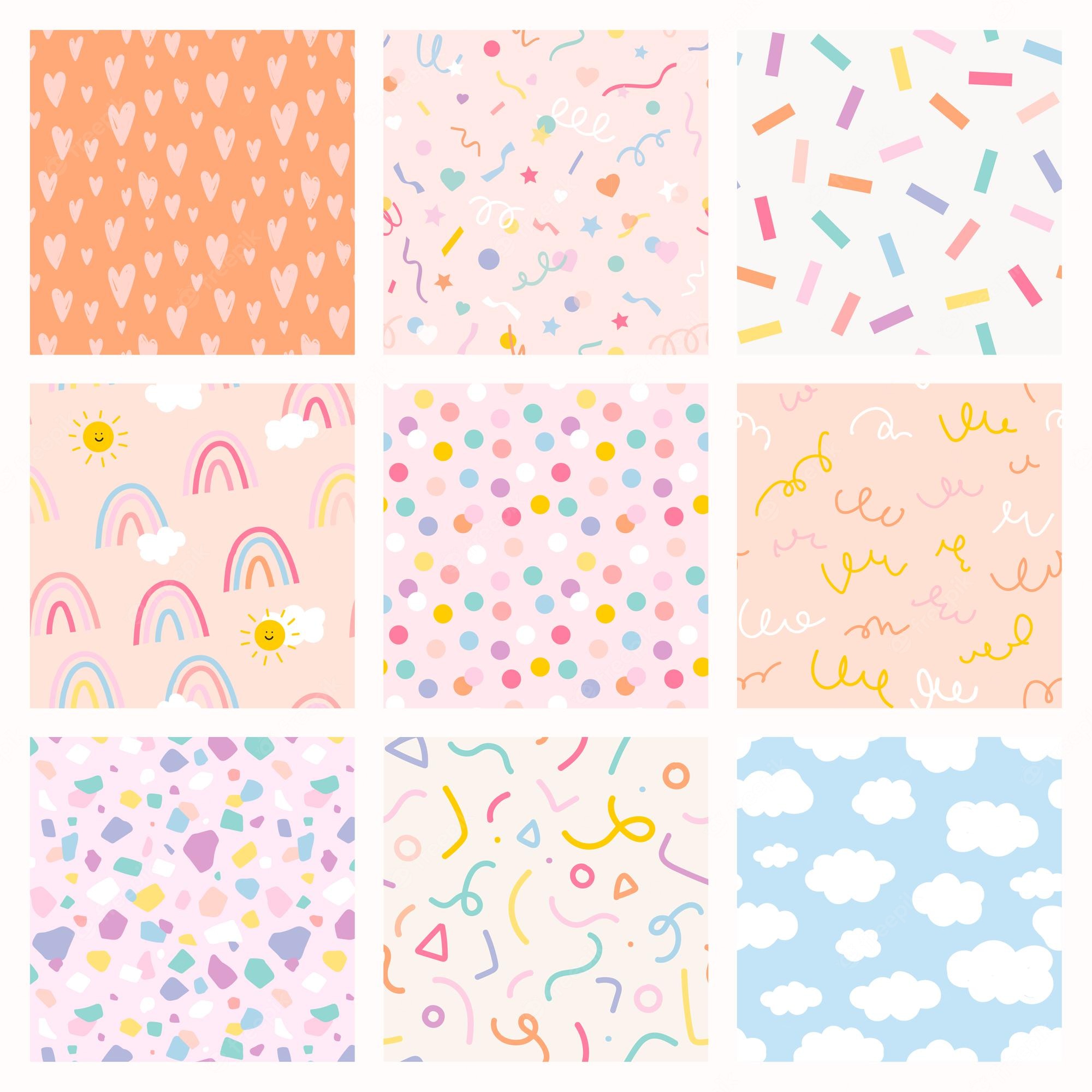 Kawaii Pattern Wallpapers