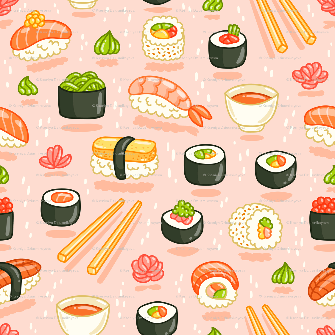 Kawaii Sushi Wallpapers