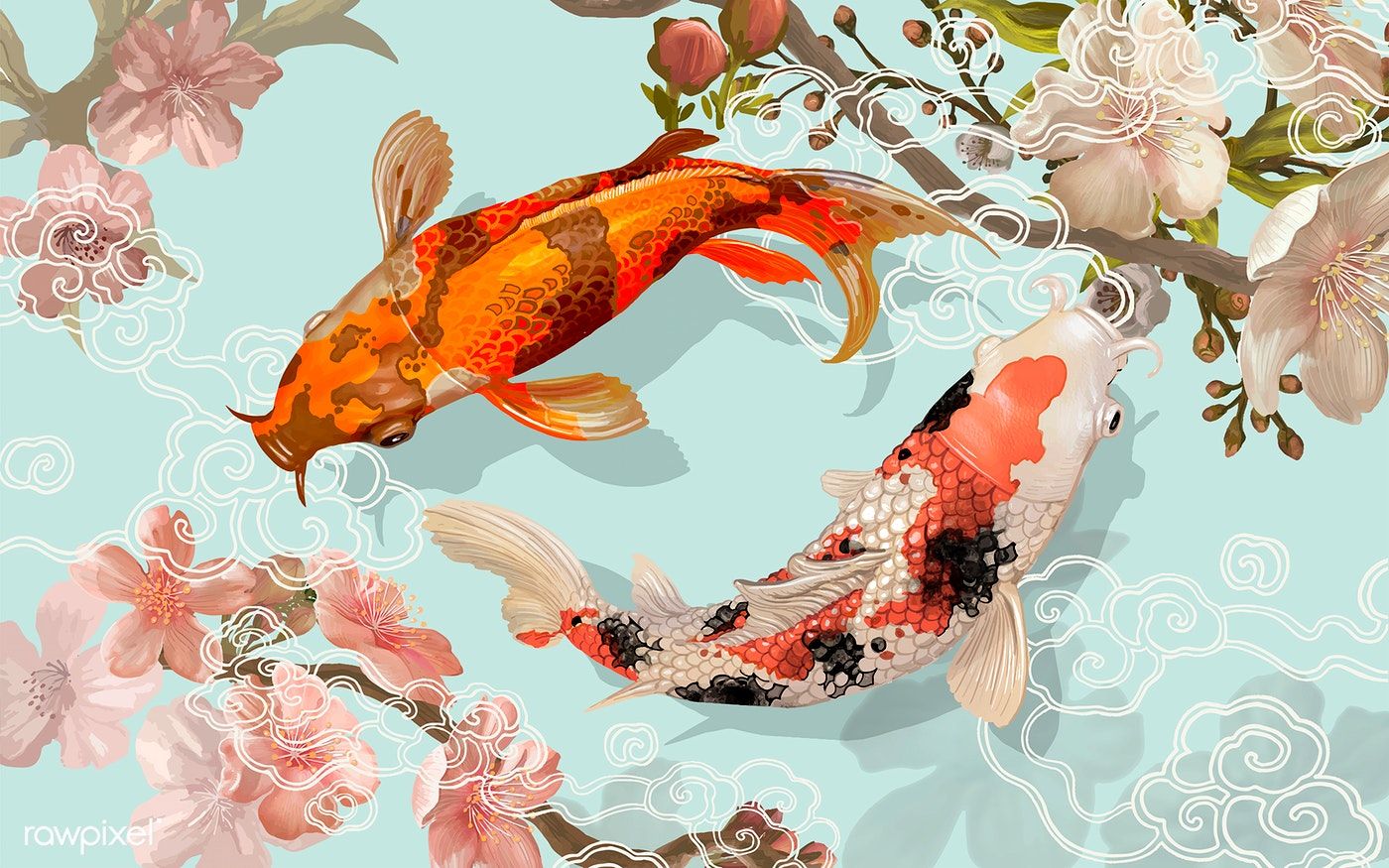 Koi Fish Painting Wallpapers