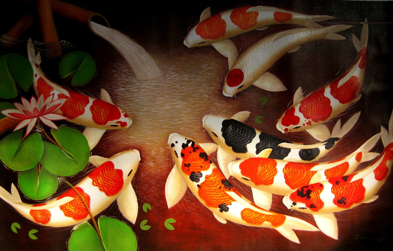 Koi Fish Painting Wallpapers