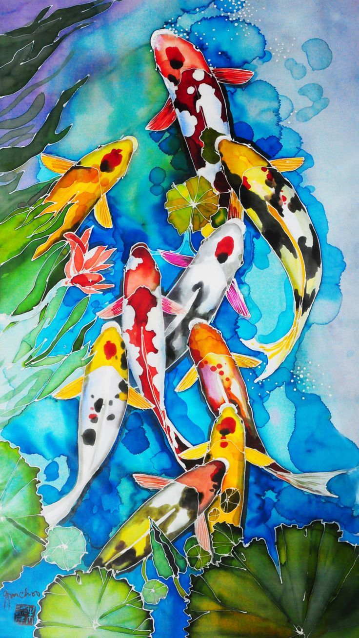 Koi Fish Painting Wallpapers