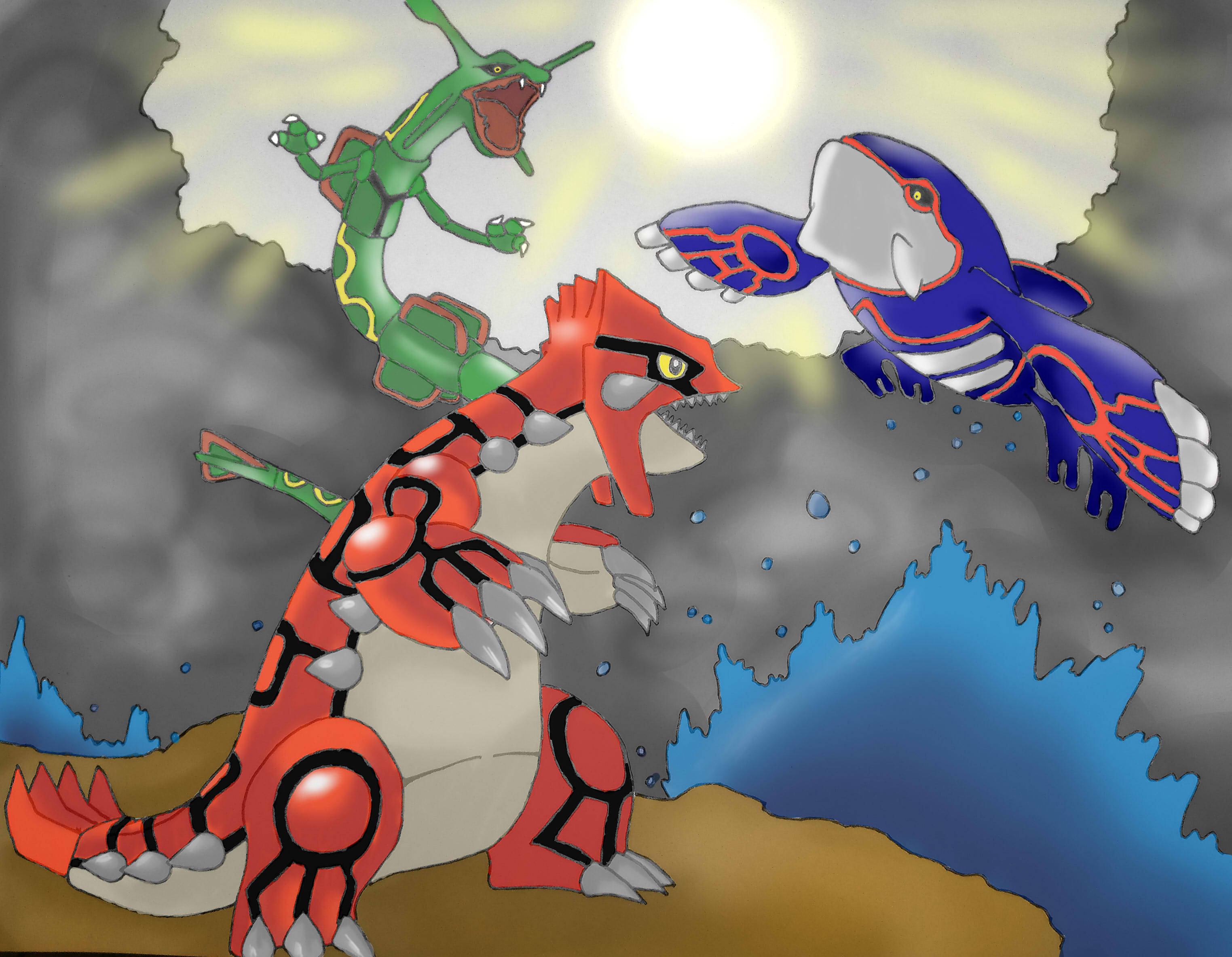 Kyogre Vs Groudon Wallpapers