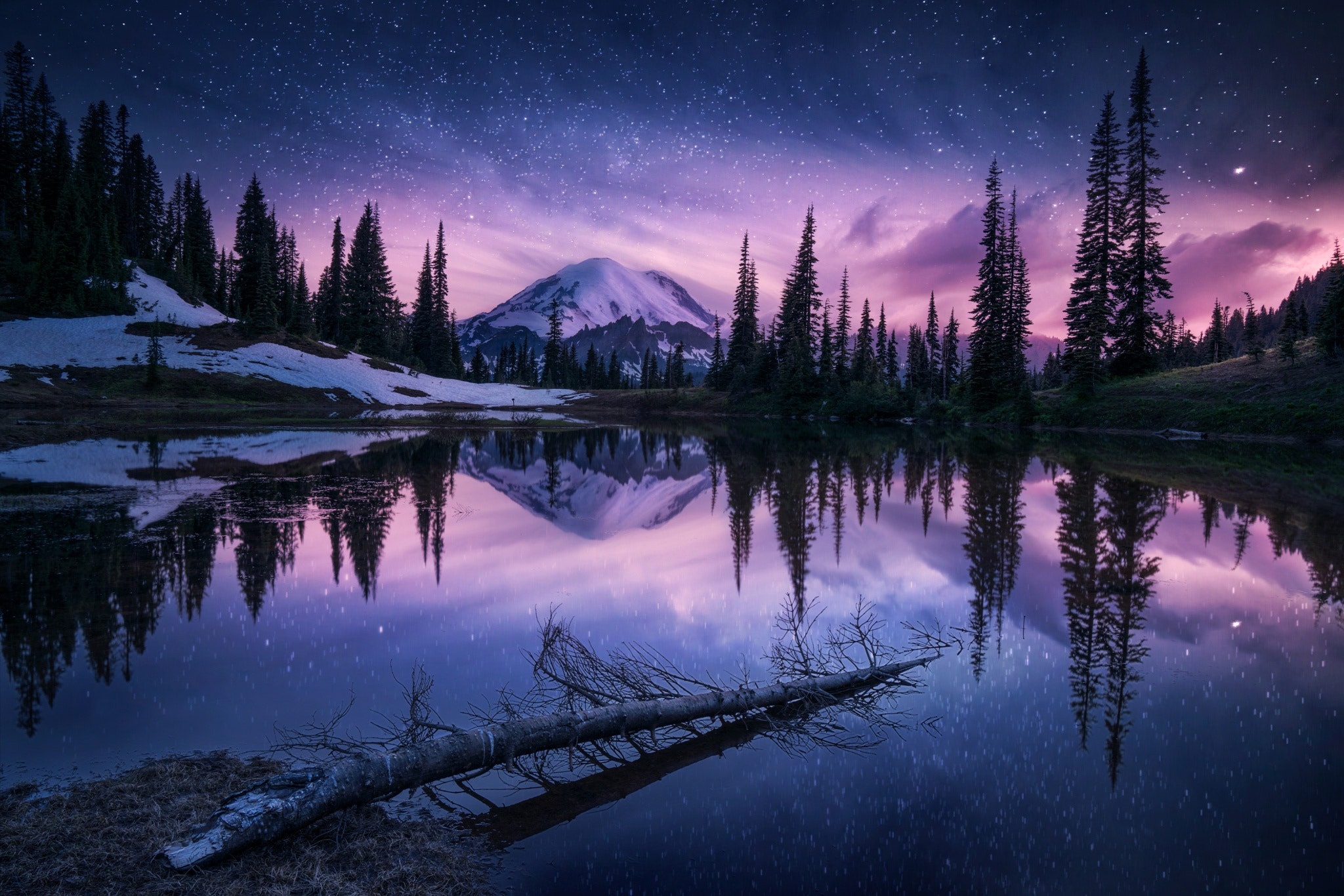 Lake At Night Wallpapers