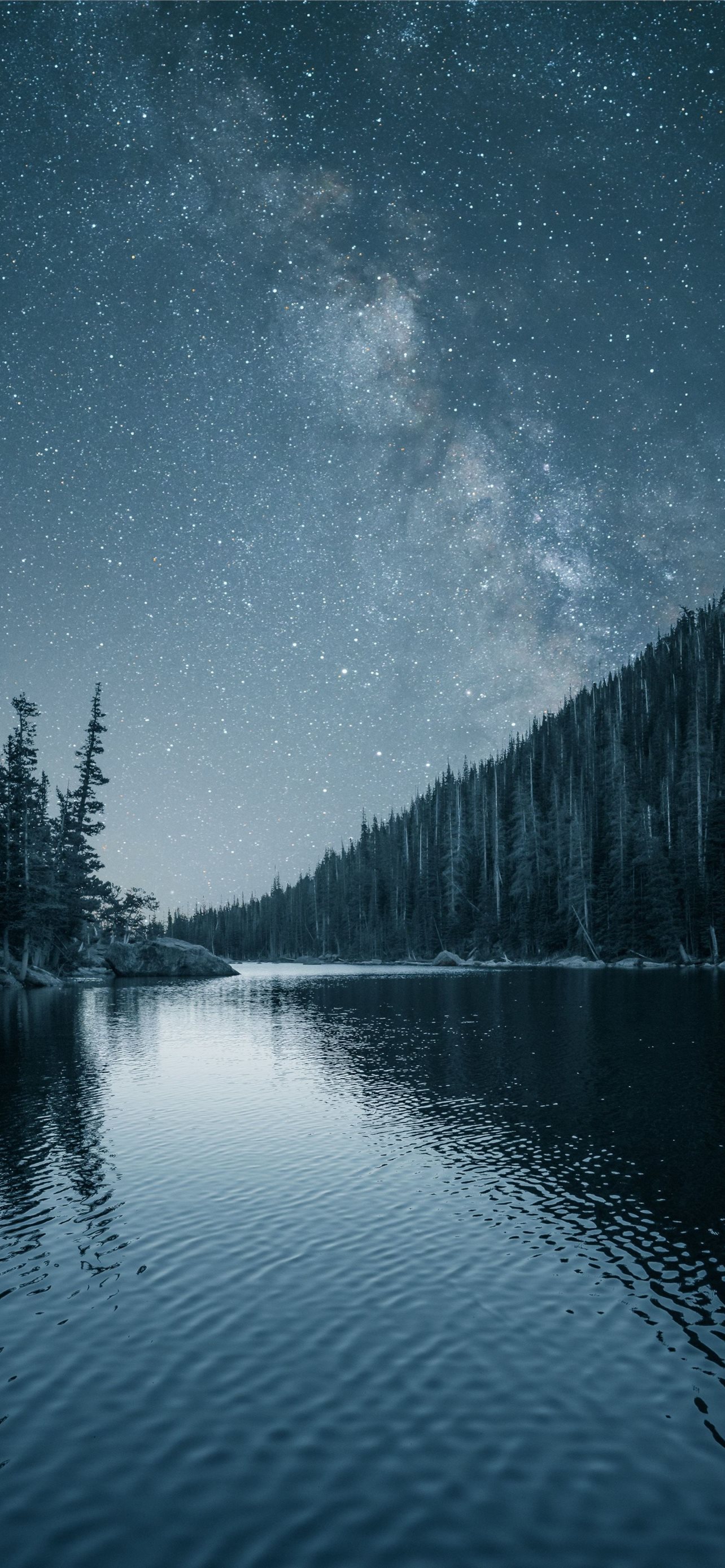 Lake At Night Wallpapers