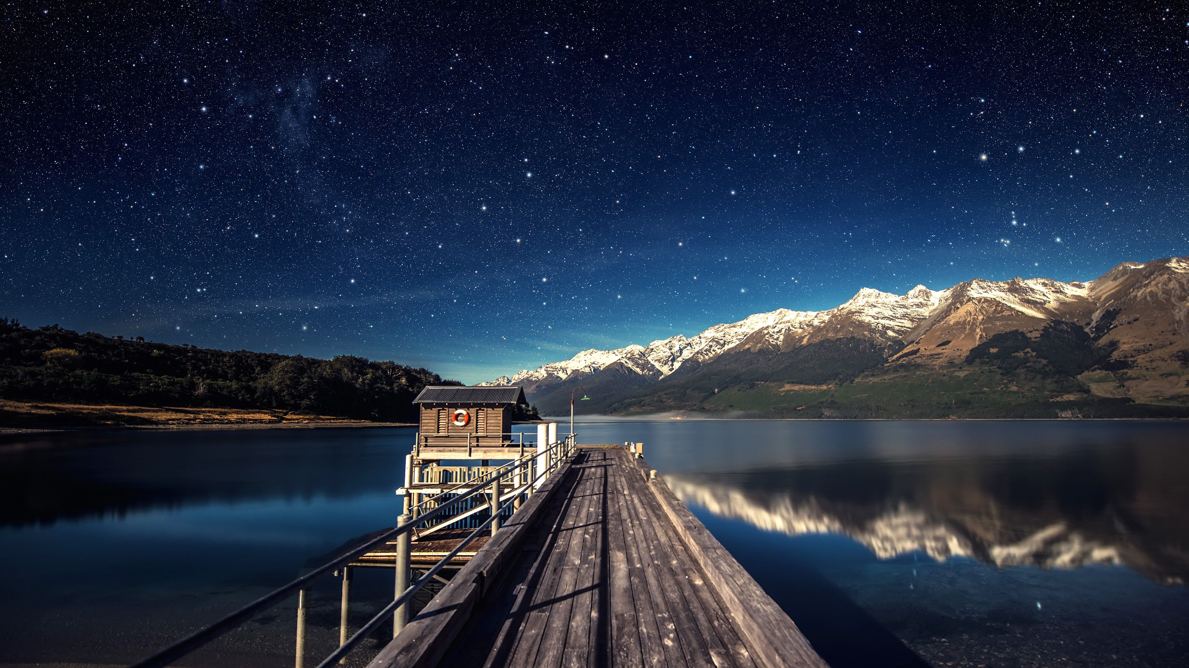 Lake At Night Wallpapers