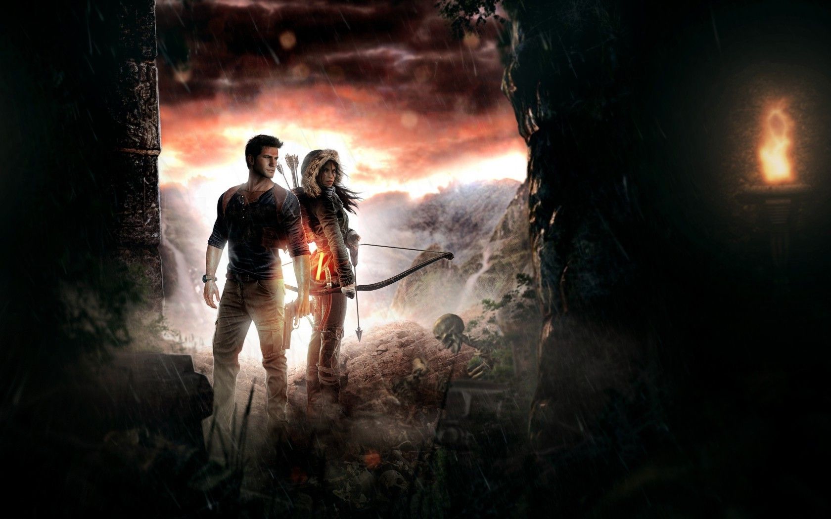 Lara Croft And Nathan Drake Wallpapers