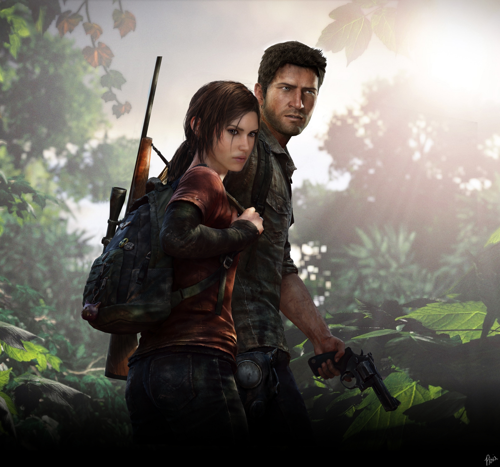 Lara Croft And Nathan Drake Wallpapers