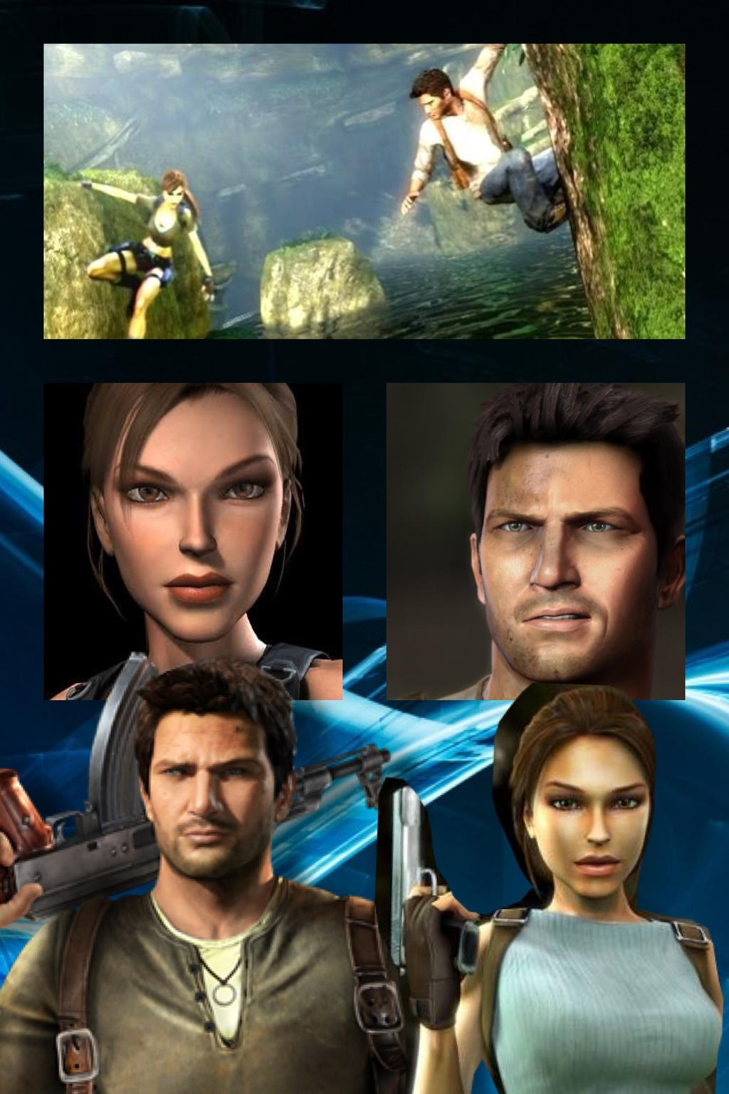 Lara Croft And Nathan Drake Wallpapers