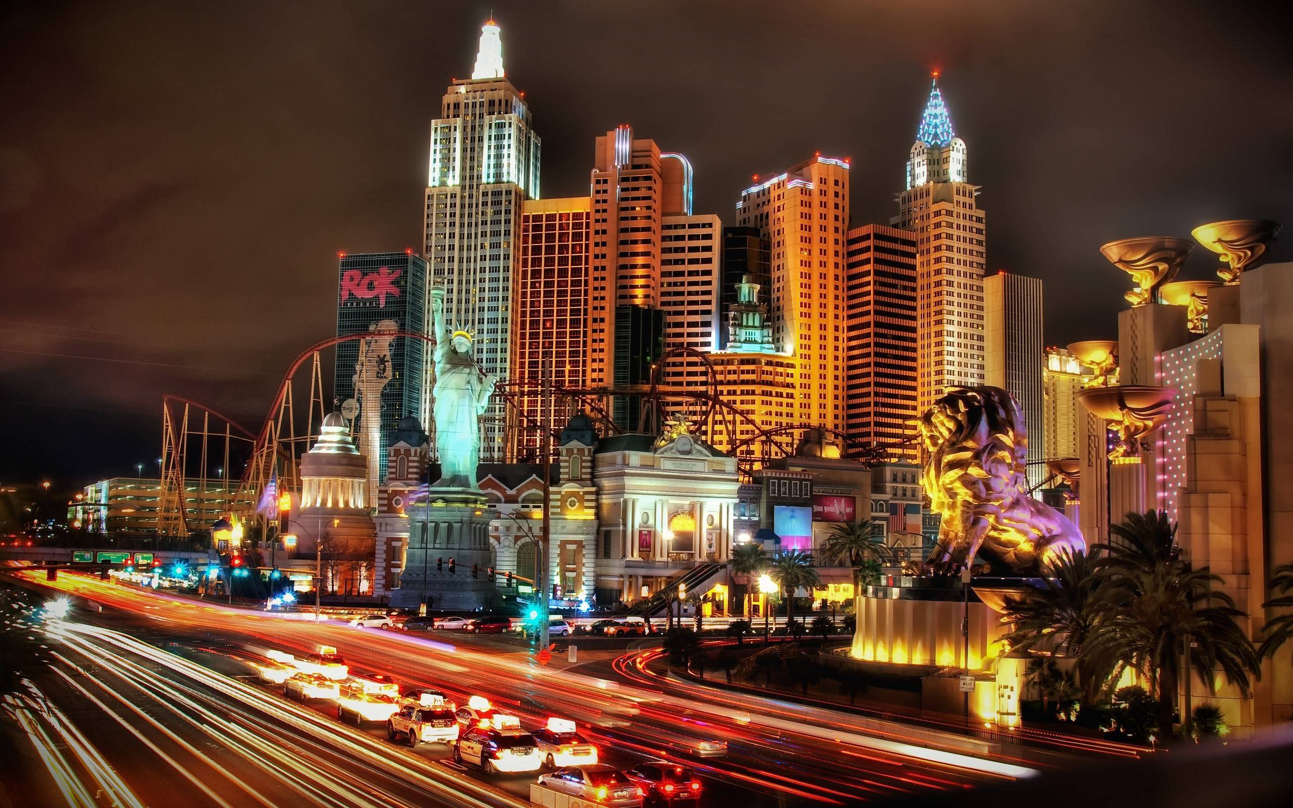 Las Vegas Hd @ Night Wallpapers