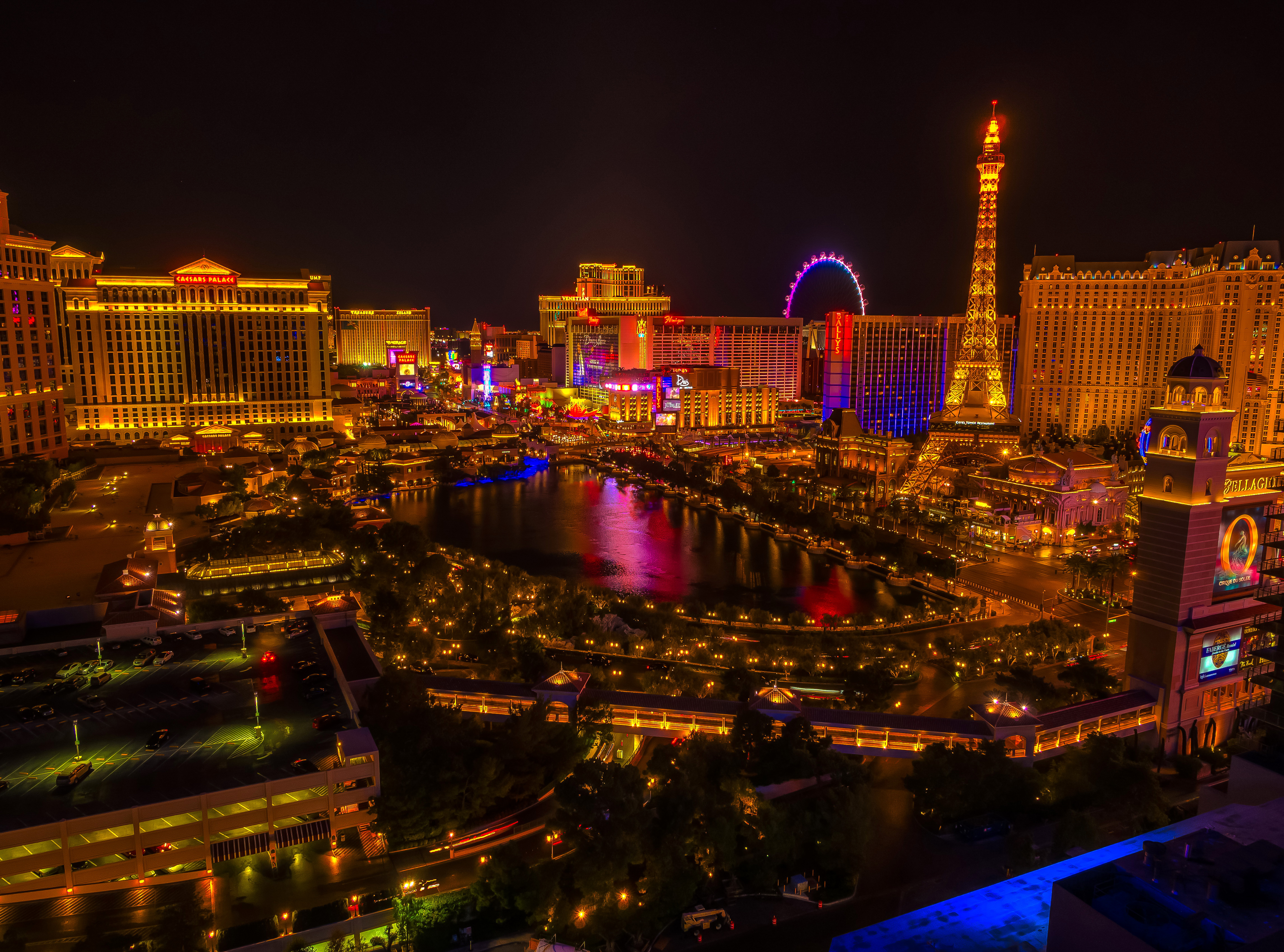 Las Vegas Hd @ Night Wallpapers