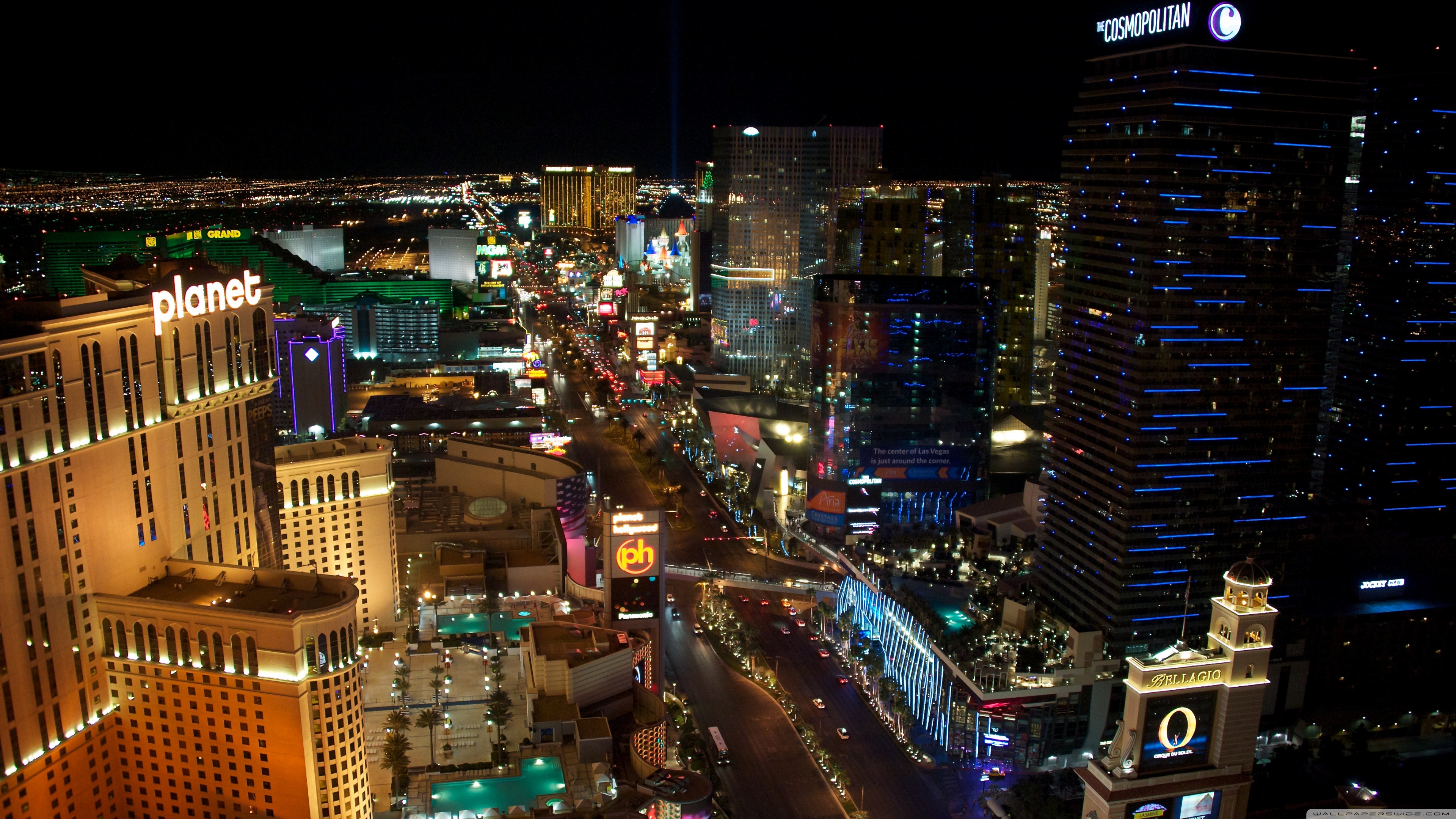 Las Vegas Hd @ Night Wallpapers