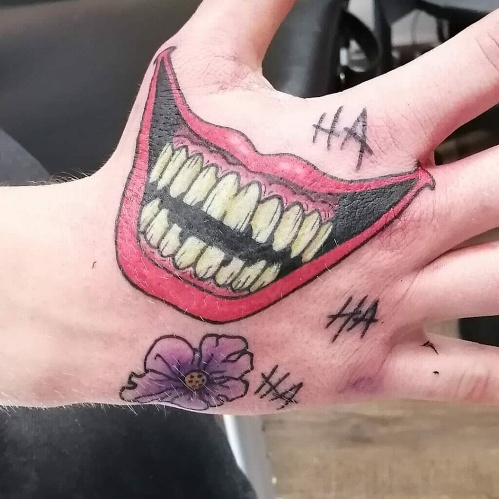 Laughing Joker Hand Tattoo Wallpapers