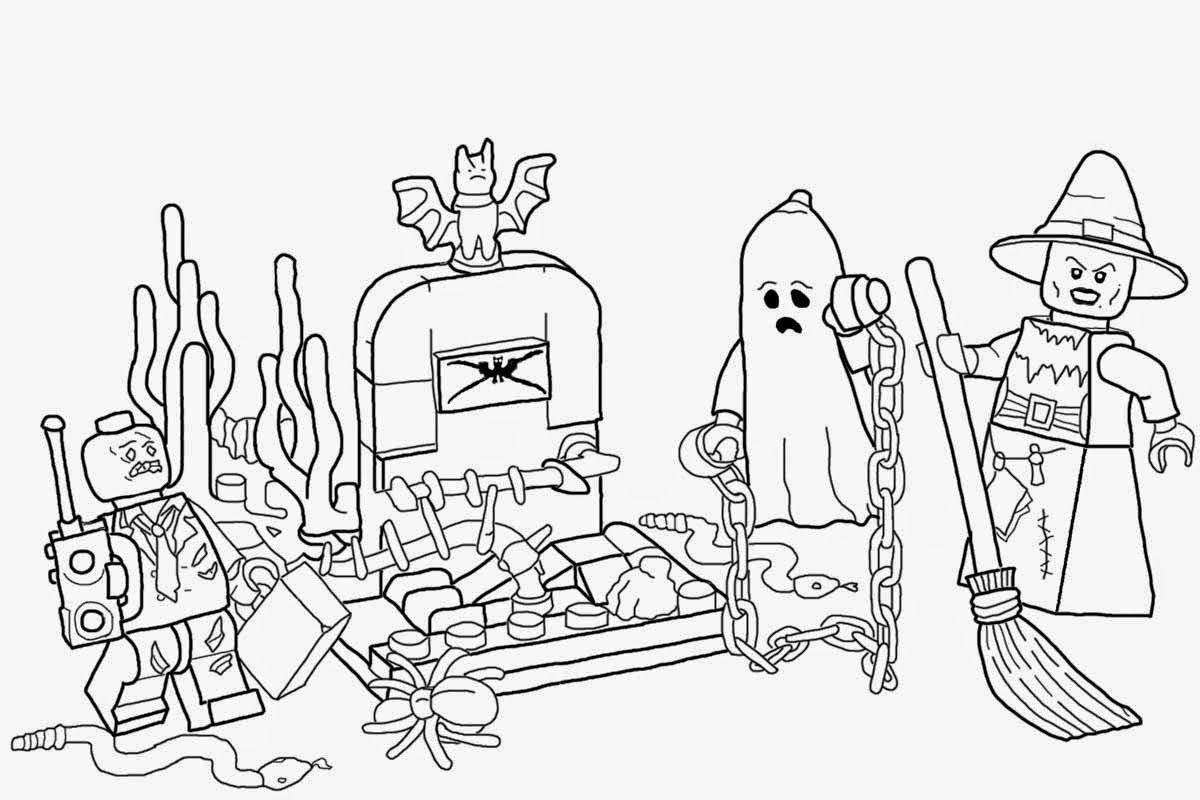 Lego Zombie Coloring Pages Wallpapers