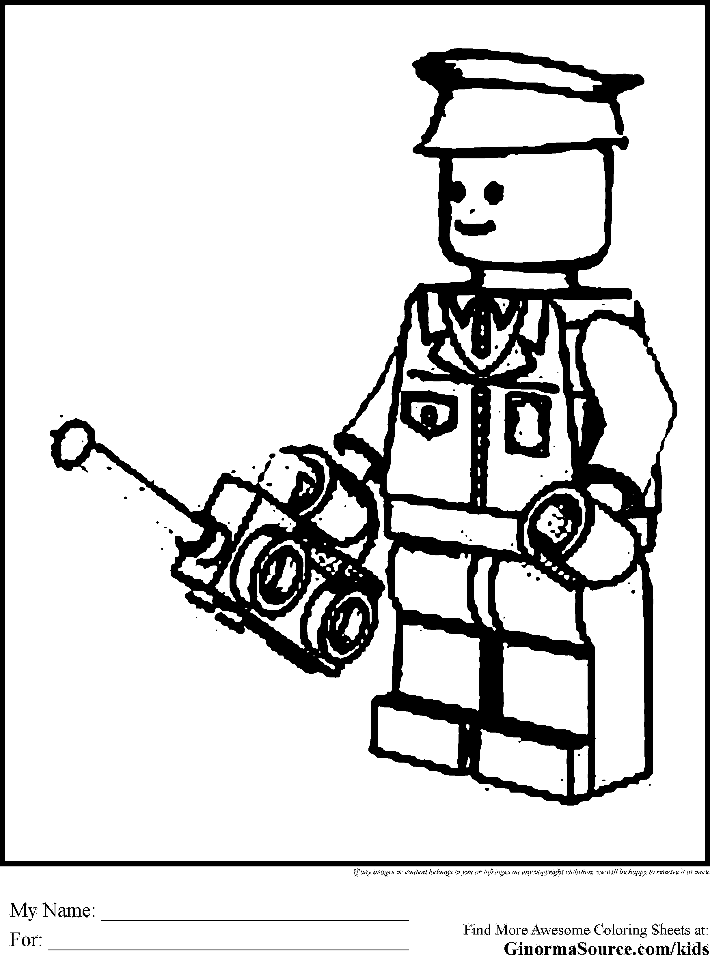 Lego Zombie Coloring Pages Wallpapers