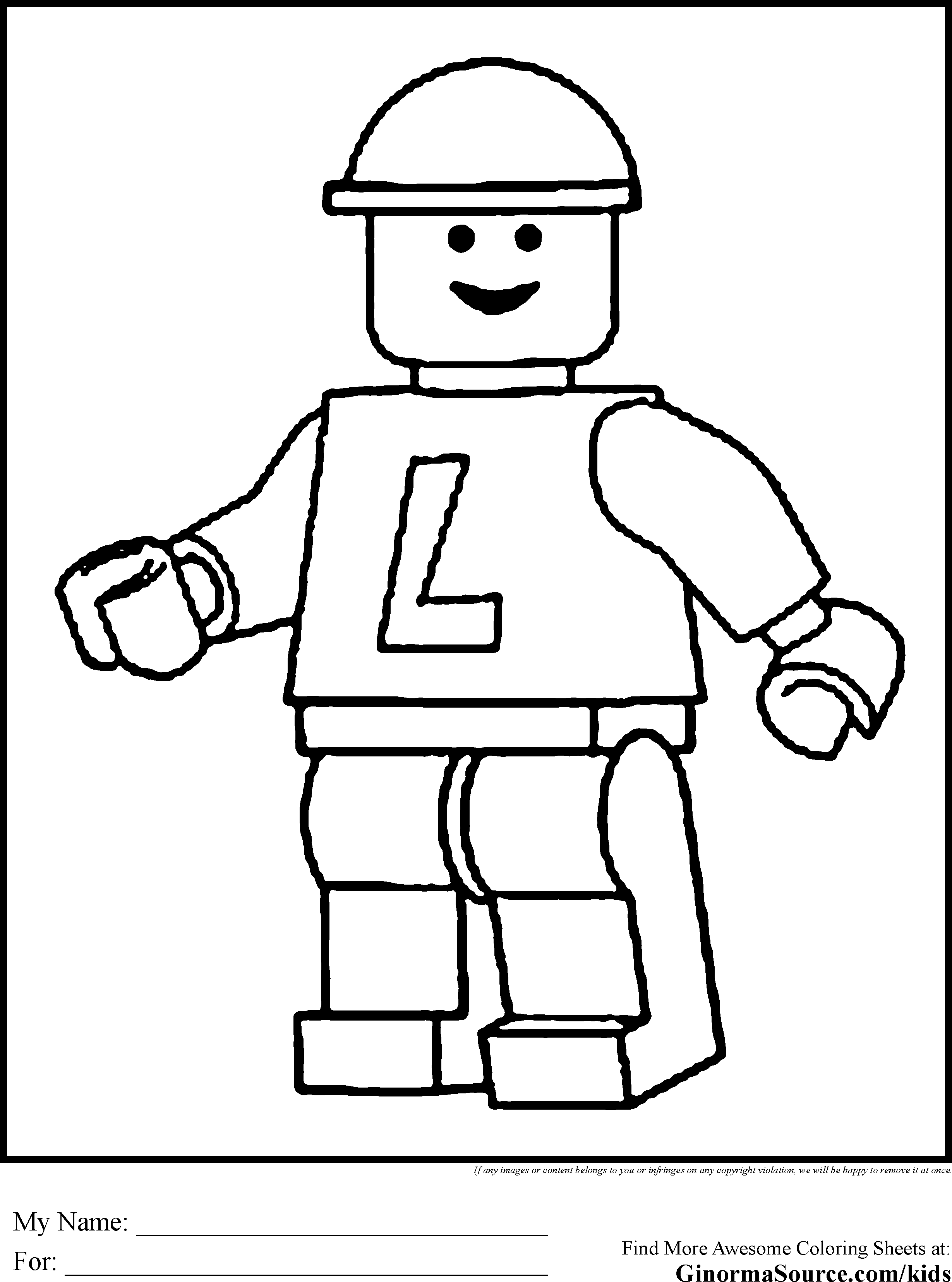 Lego Zombie Coloring Pages Wallpapers