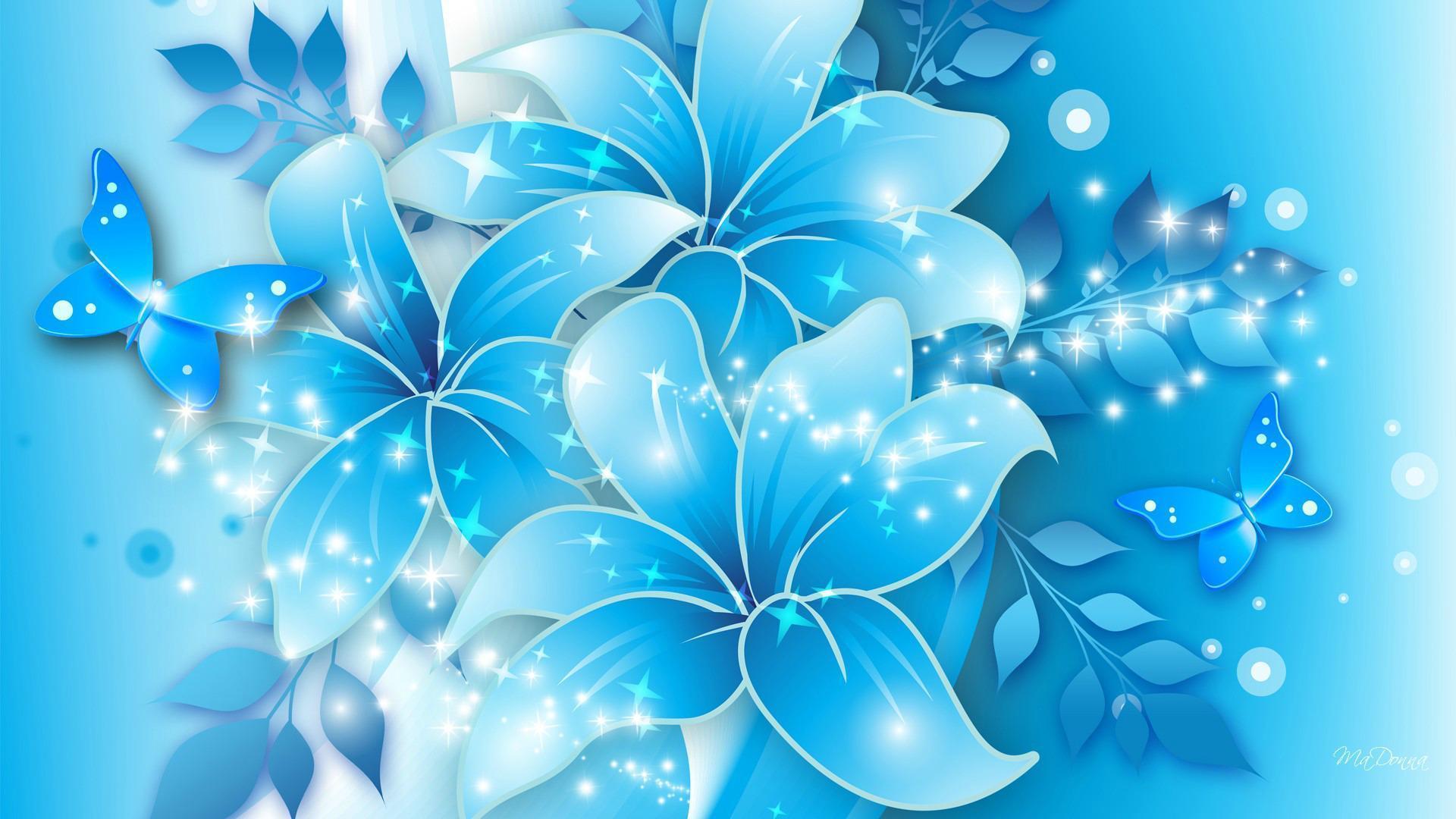 Light Blue Flower Wallpapers