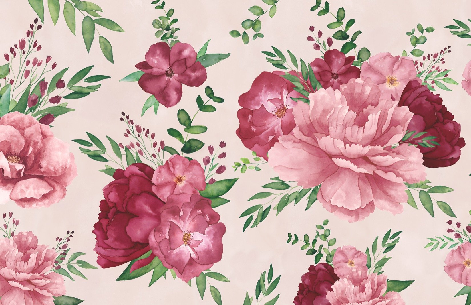 Light Pink Floral Wallpapers